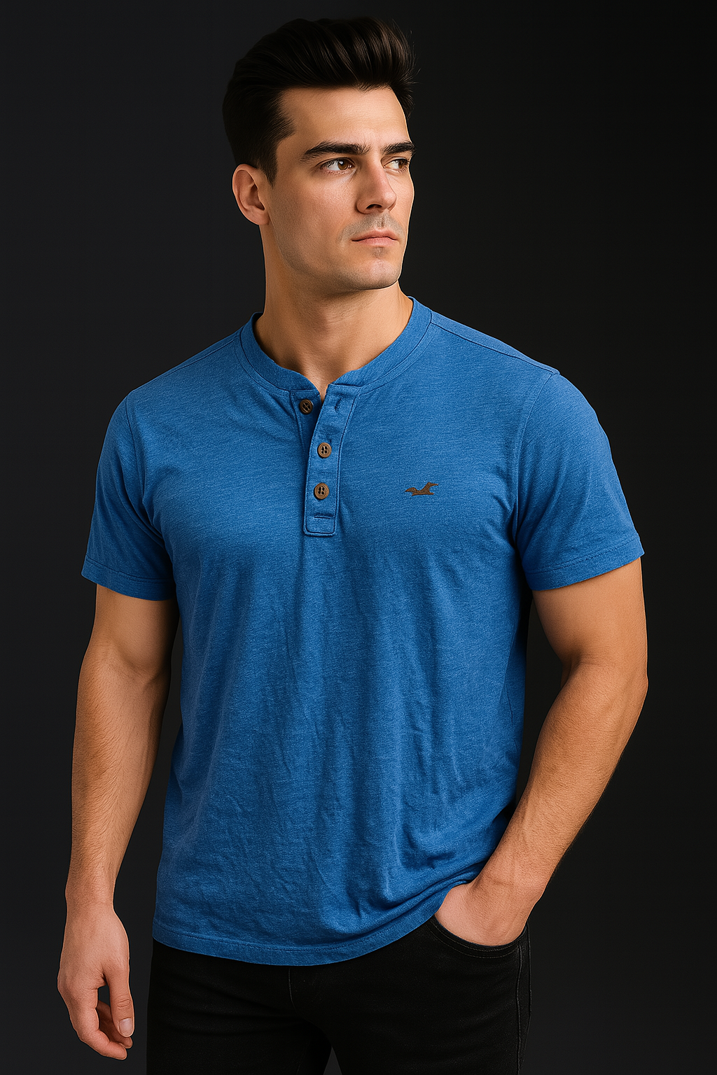 Imported Cotton Blue Tee