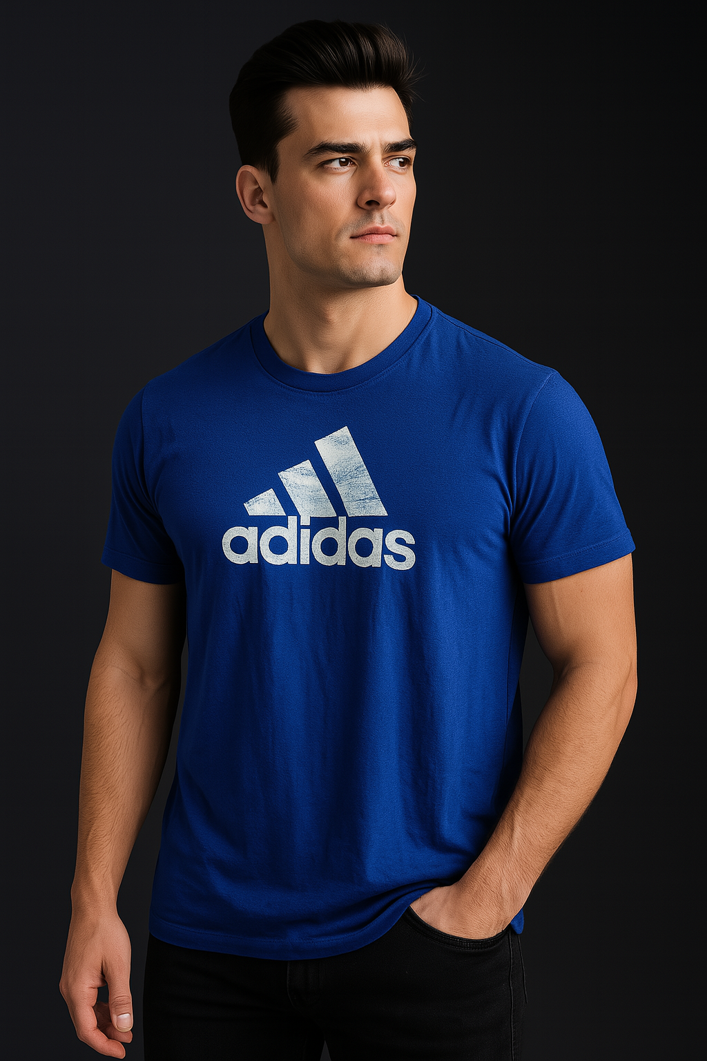 Adidas Cotton Blue Tee