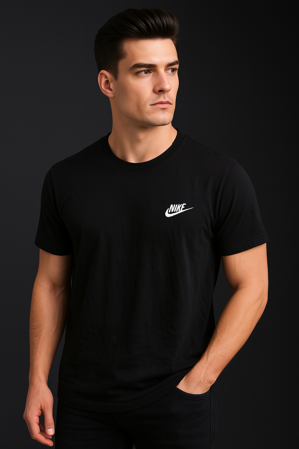 Nike Cotton Black Tee