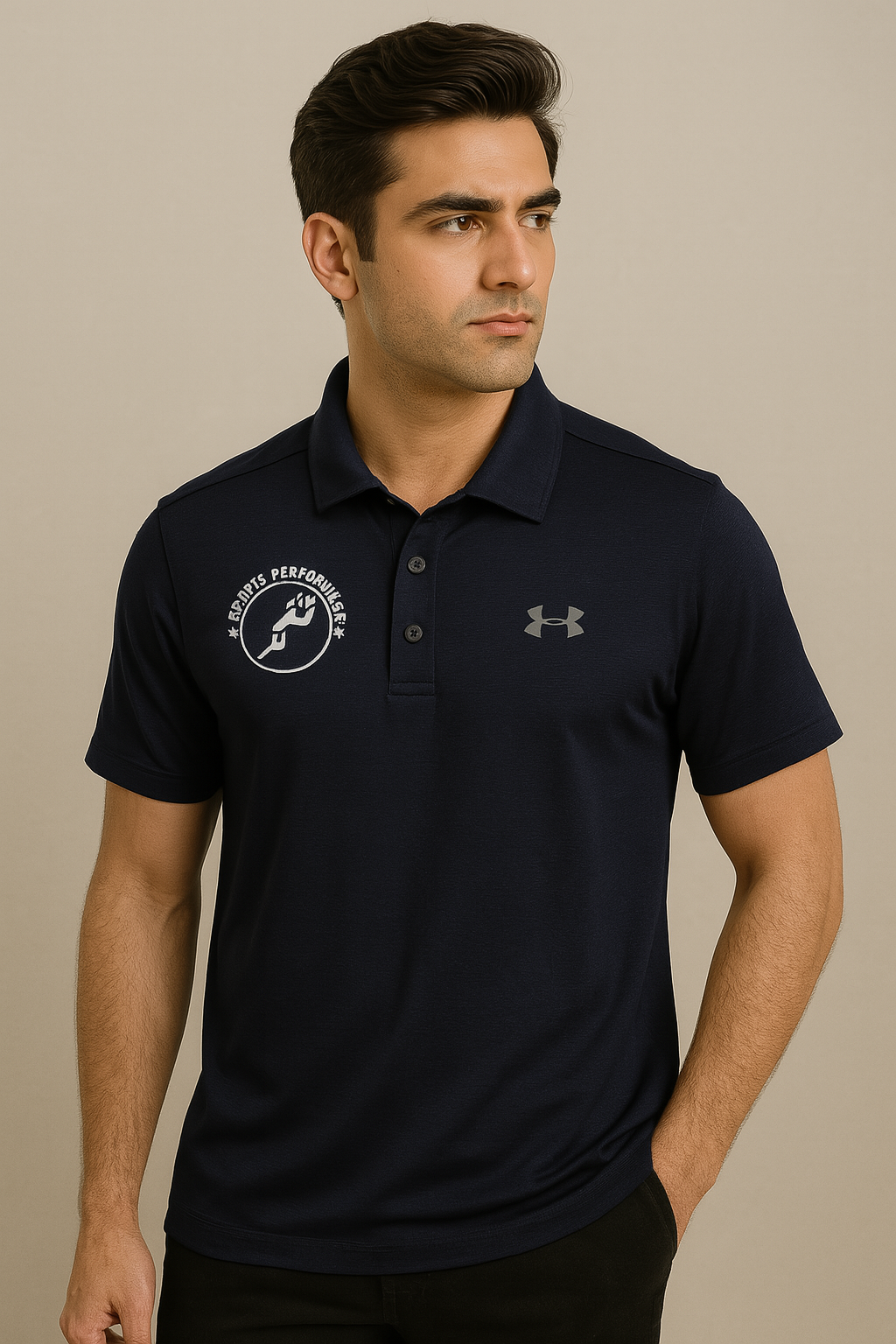 Under Armour Navy Blue Polo Shirt