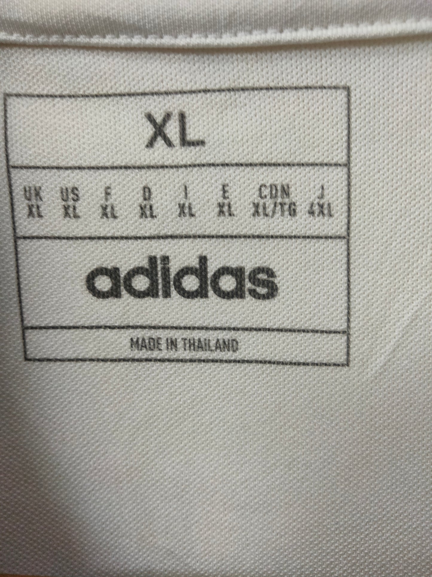 Adidas White Dri Fit Polo Tee