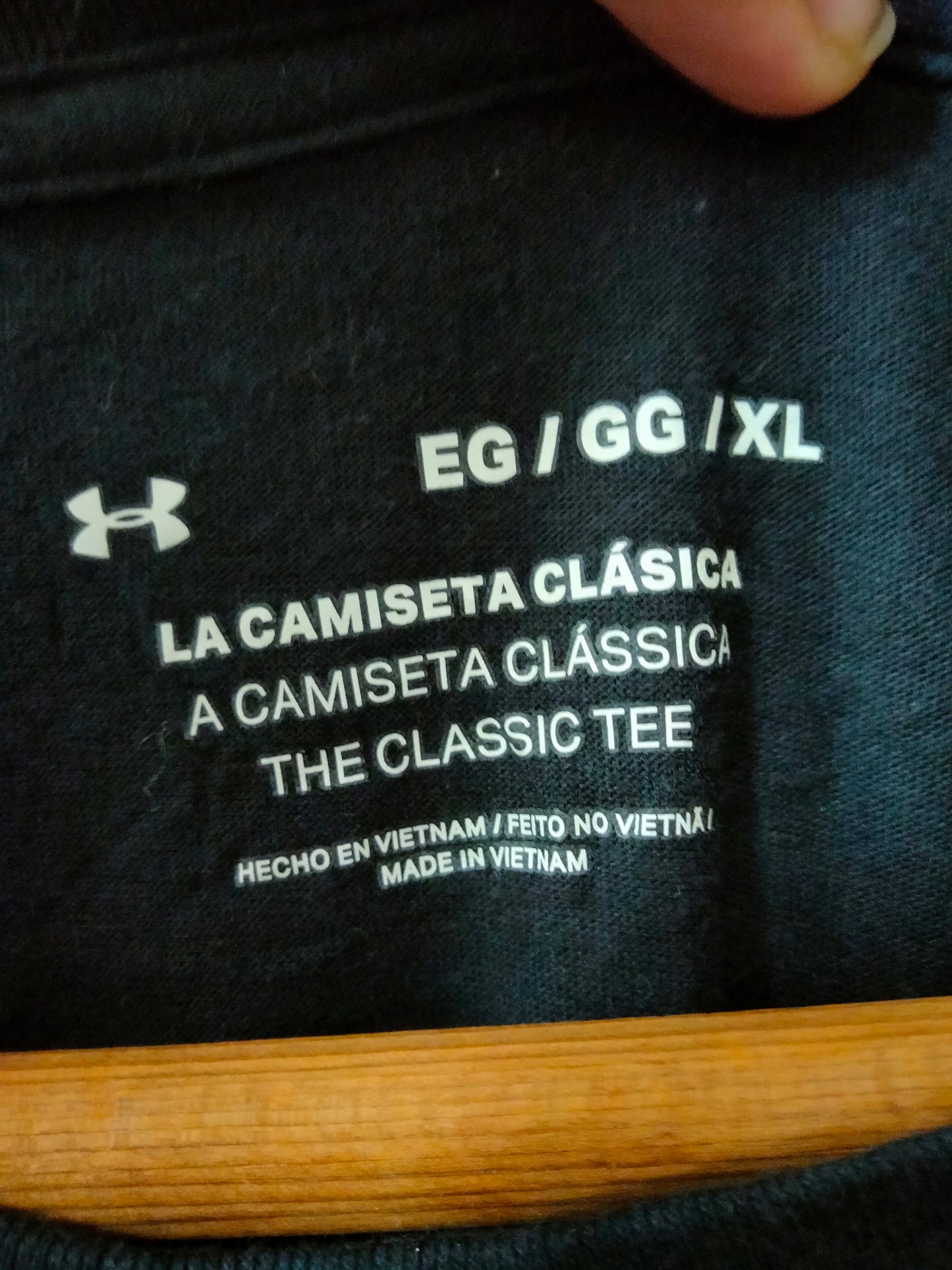 Under Armour Cotton Black Tee