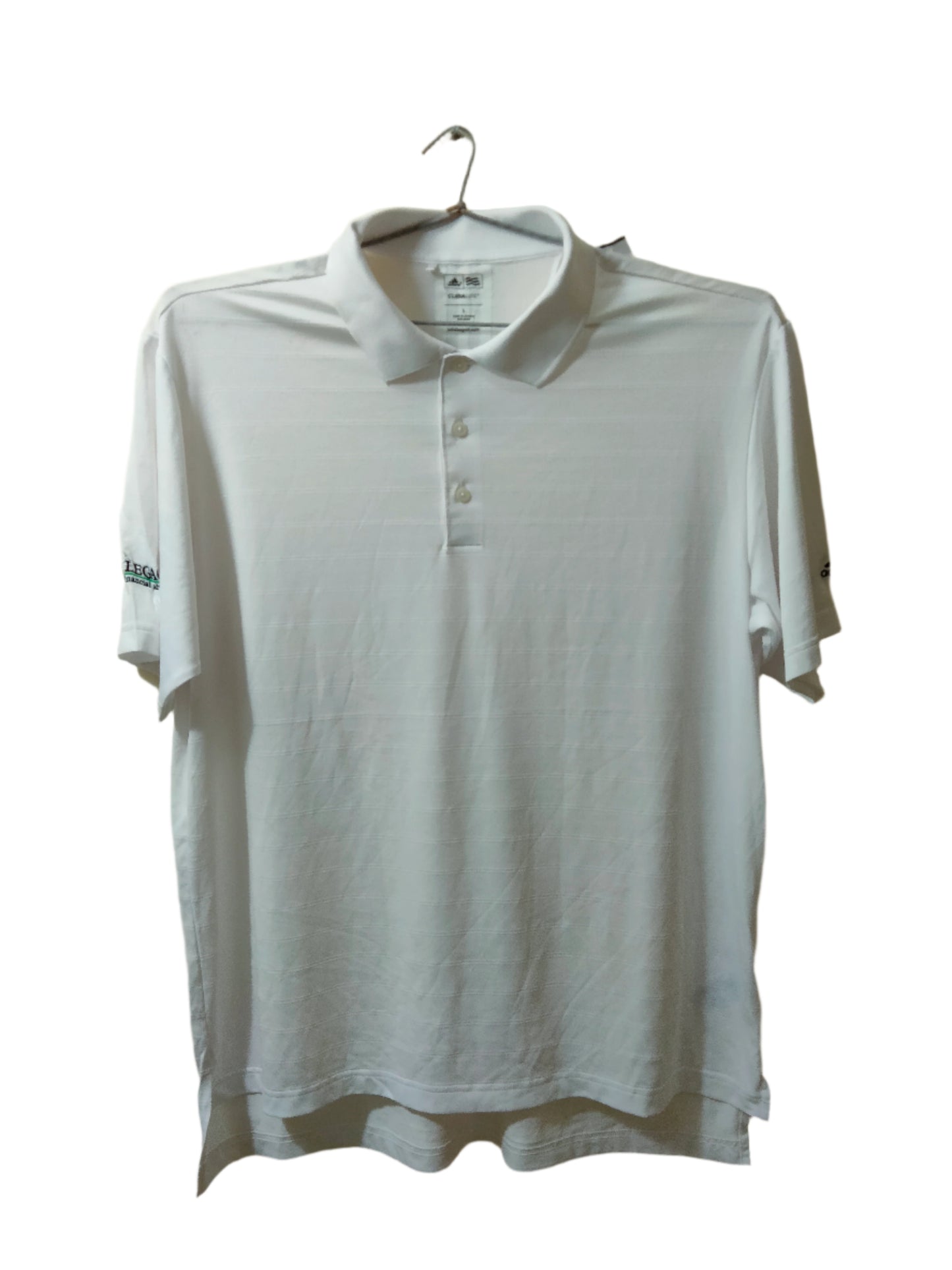 Adidas Dri Fit White Polo Tee