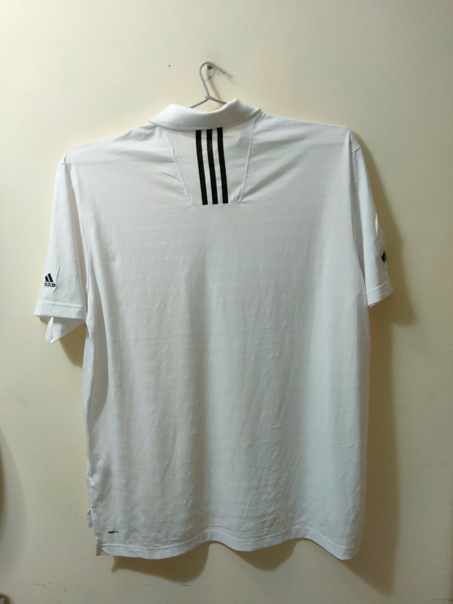 Adidas Dri Fit White Polo Tee