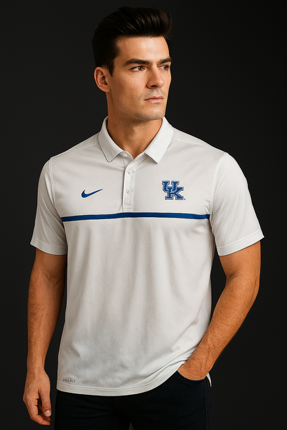 Nike Golf Dri Fit White Polo Tee