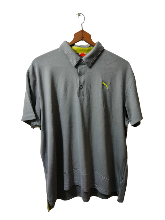 Puma Dri Fit Grey Polo