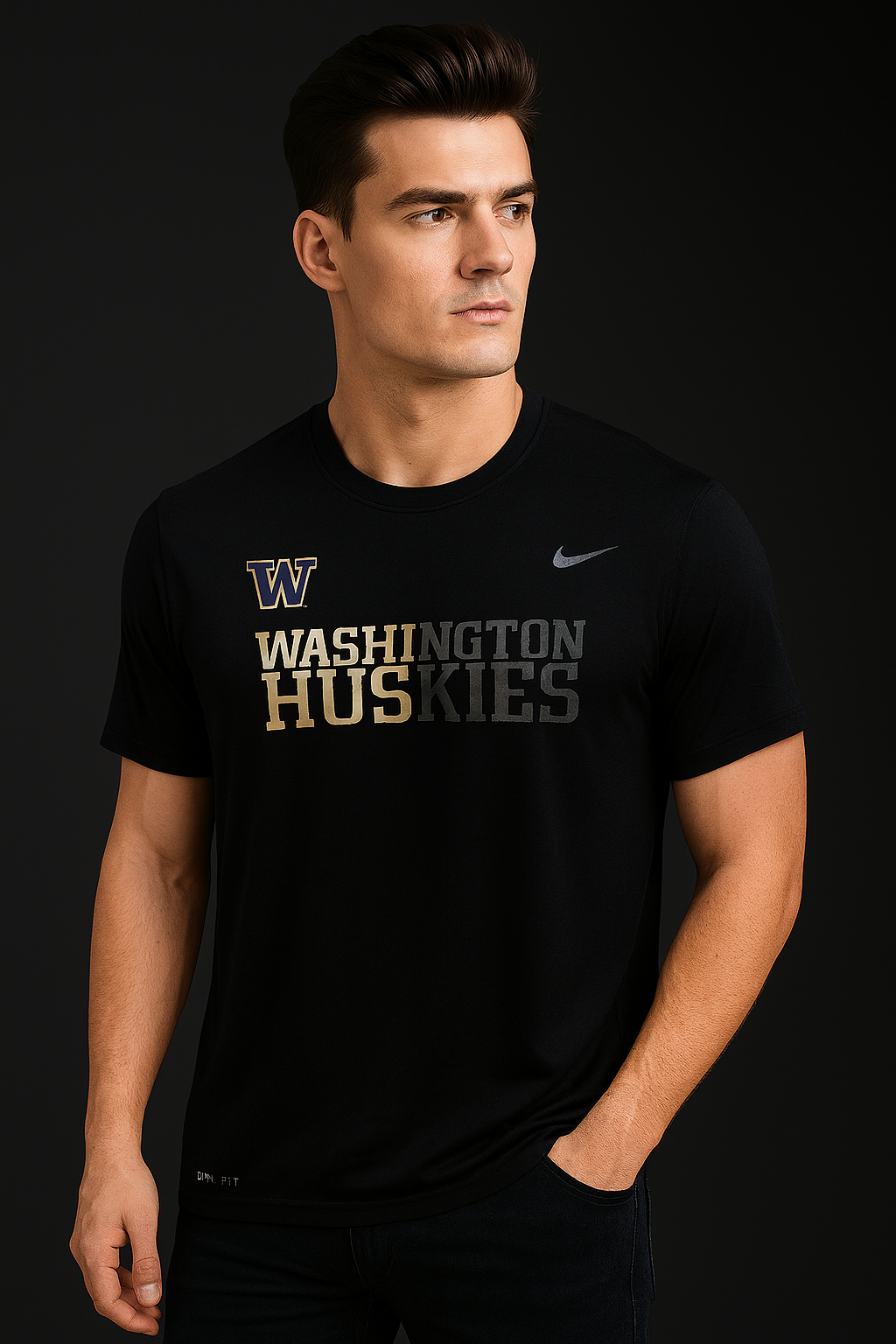 Nike Dri Fit Black Tee