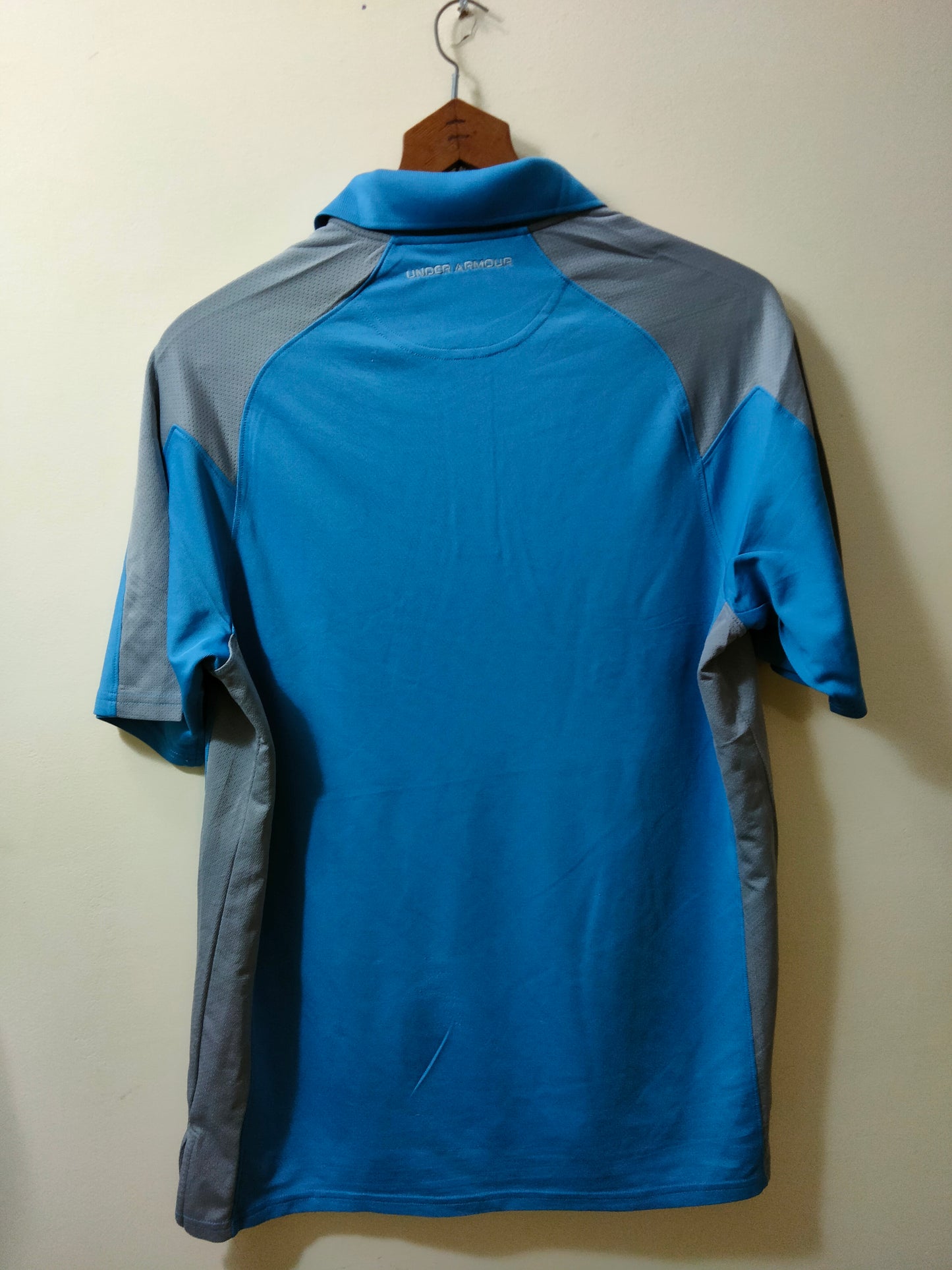 Under Armour Dri Fit Blue Polo Tee