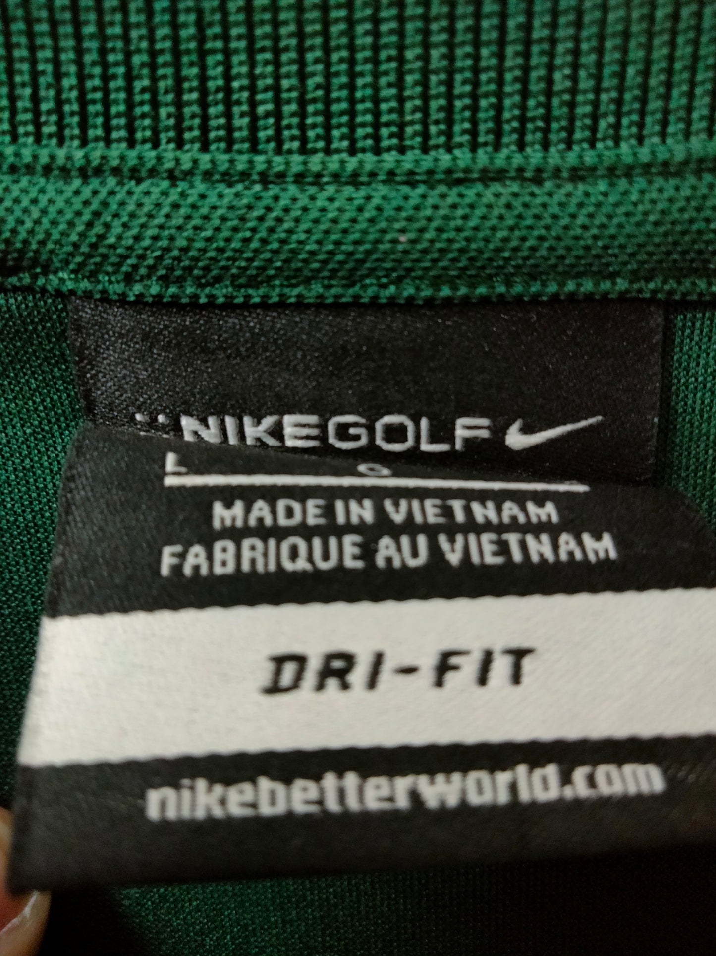 Nike Golf Dri Fit Green Polo Tee
