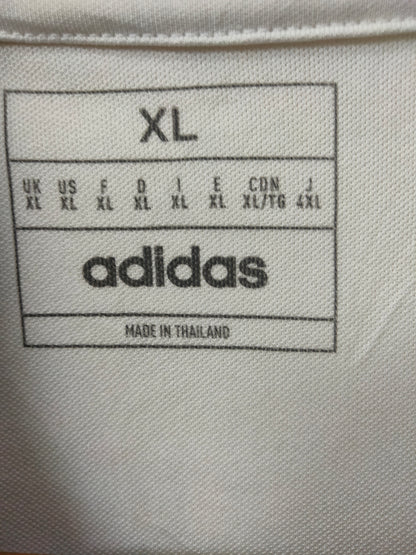 Adidas White Dri Fit Polo Tee