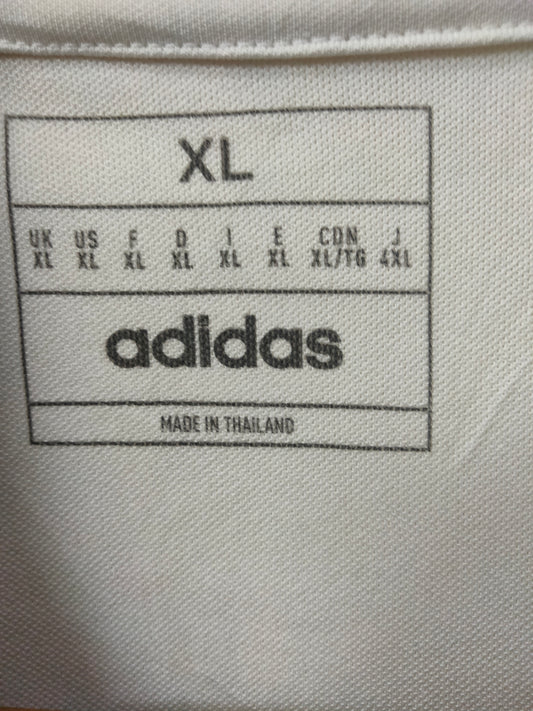 Adidas White Dri Fit Polo Tee