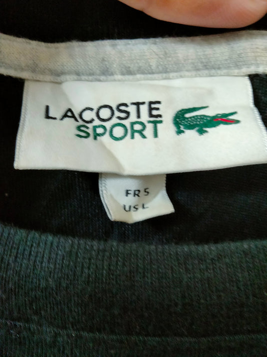 Lacoste Sport Cotton Black Tee