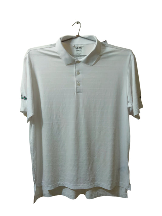 Adidas Dri Fit White Polo Tee