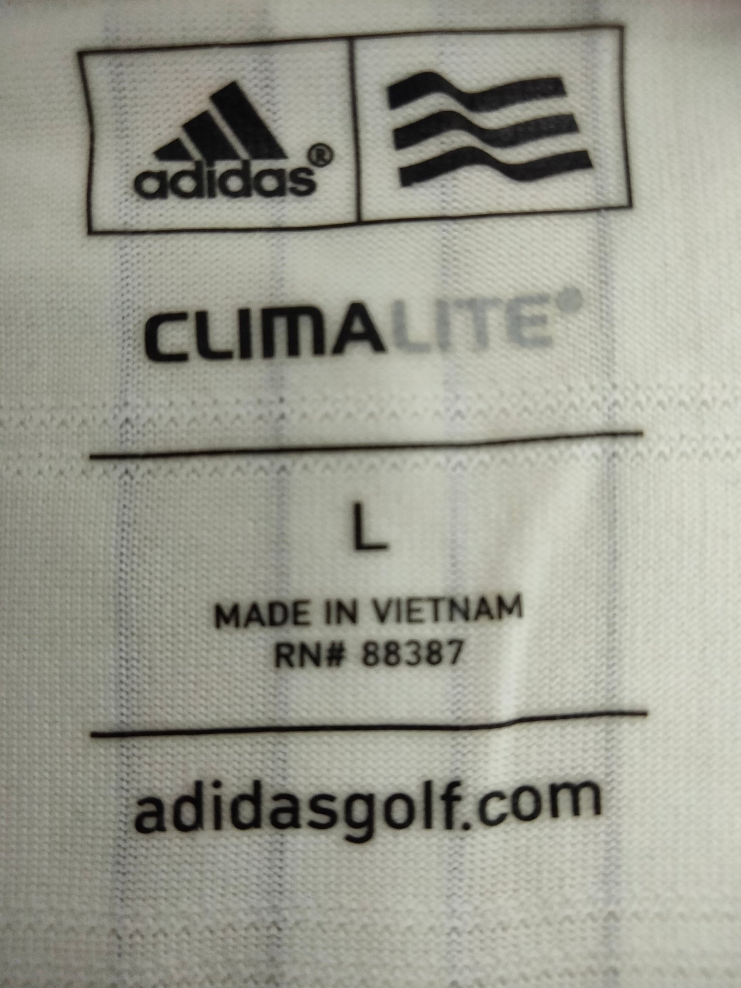 Adidas Dri Fit White Polo Tee