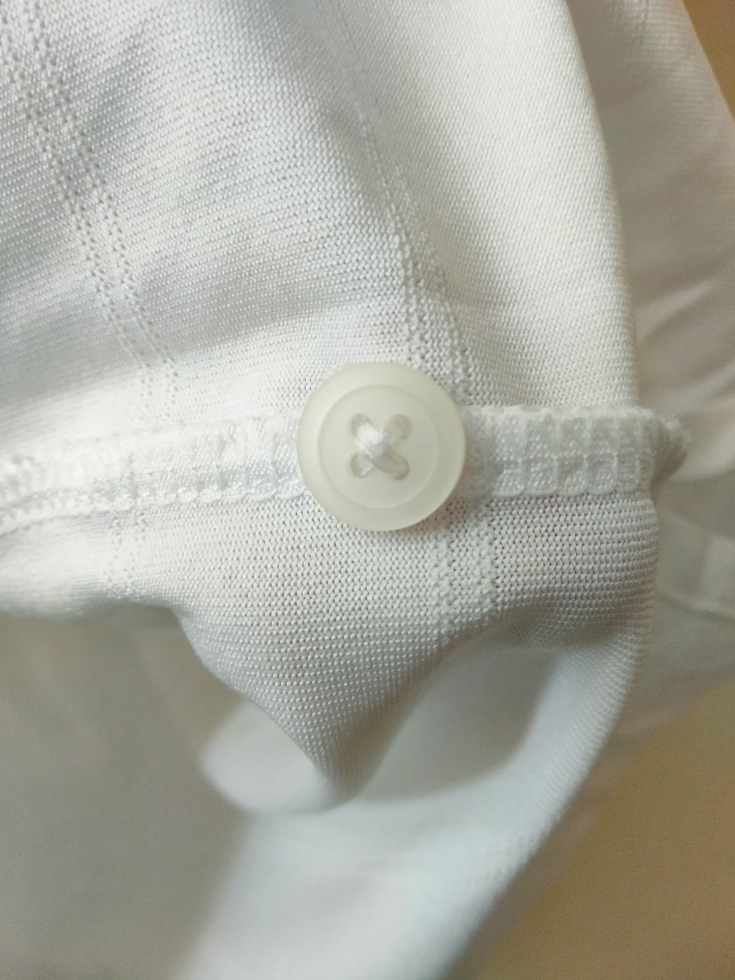 Adidas Dri Fit White Polo Tee