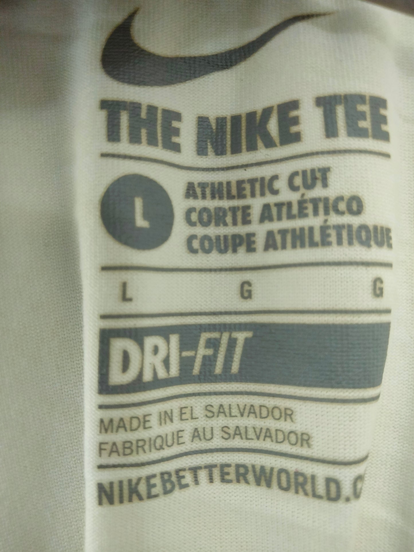 Nike Dri Fit White Tee (Full Sleeves)