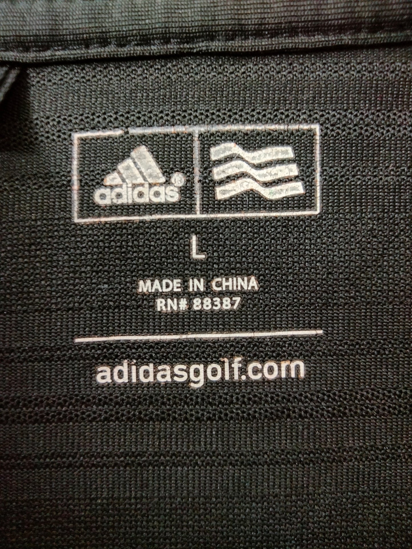 Adidas Dri Fit Black Polo Tee