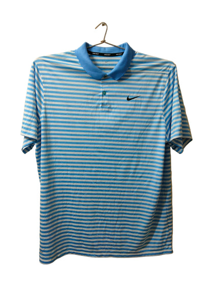 Nike Dri Fit Light Blue Polo Tee