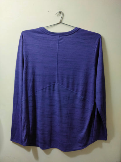 Nike Dri Fit Purple Tee Full Sleeves